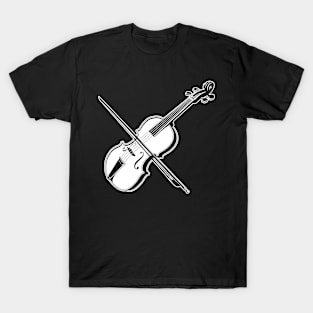 Violin Line Art T-Shirt